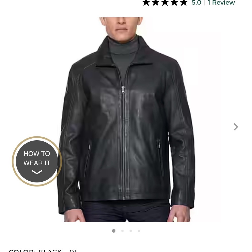 Jos a bank Reserve Real leather Jacket BRAND NEW W TAGS